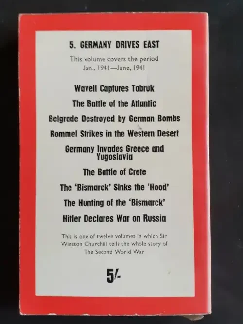 Winston Churchill – The Second World War: Germany Drives East Vol 5 secondhand book