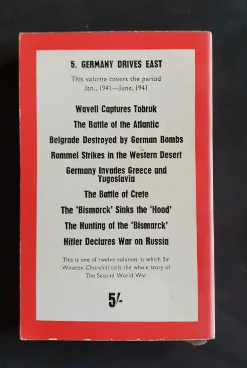 Winston Churchill – The Second World War: Germany Drives East Vol 5 secondhand book