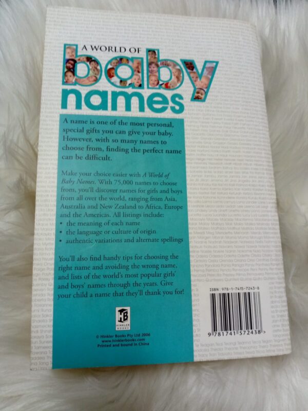 A world of baby names – Elsie Agnes Allen secondhand book