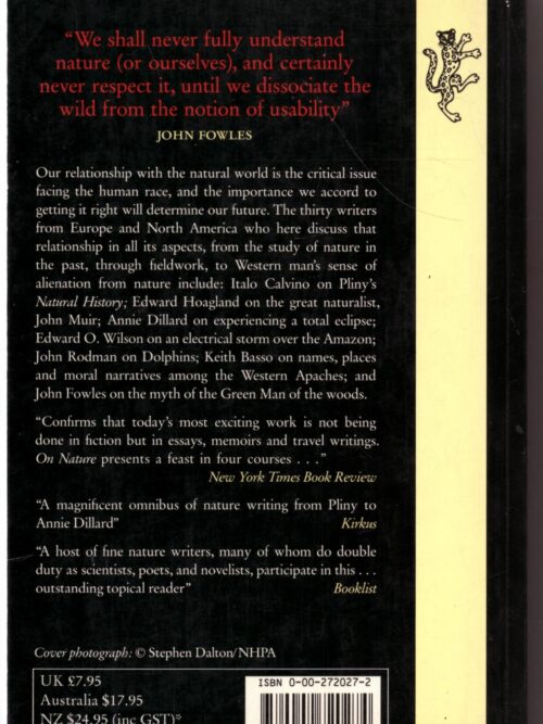 Antaeus, Issue 57: On Nature – Daniel Halpern secondhand book