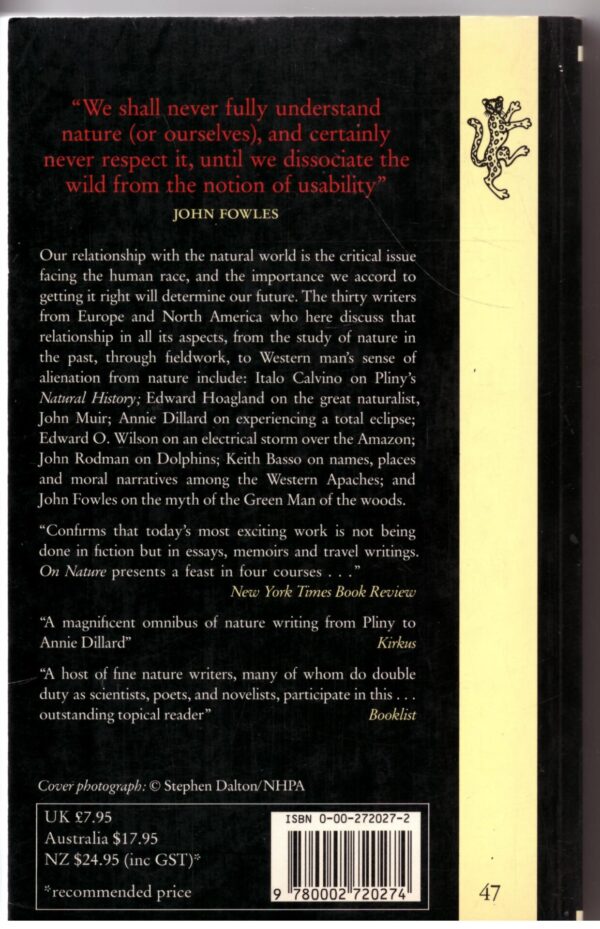 Antaeus, Issue 57: On Nature – Daniel Halpern secondhand book