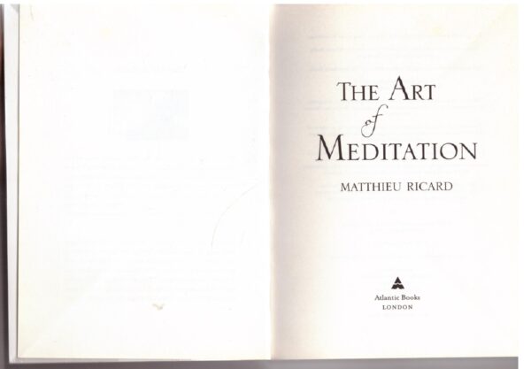 The Art of Meditation - Matthieu Ricard