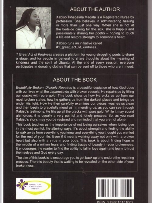 Beautifully Broken, Divinely Repaired – Xabiso Tshabalala Maqala secondhand book