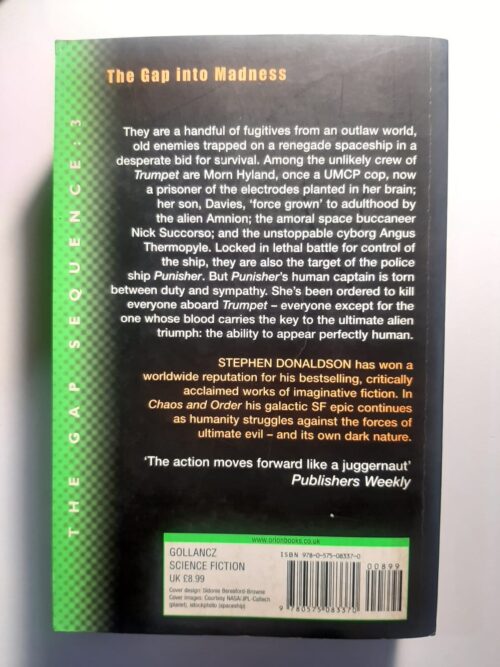 Chaos and Order – Stephen Donaldson secondhand book