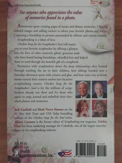 Chicken Soup For The Scrapbooker’s Soul – Jack Canfield Et Al secondhand book