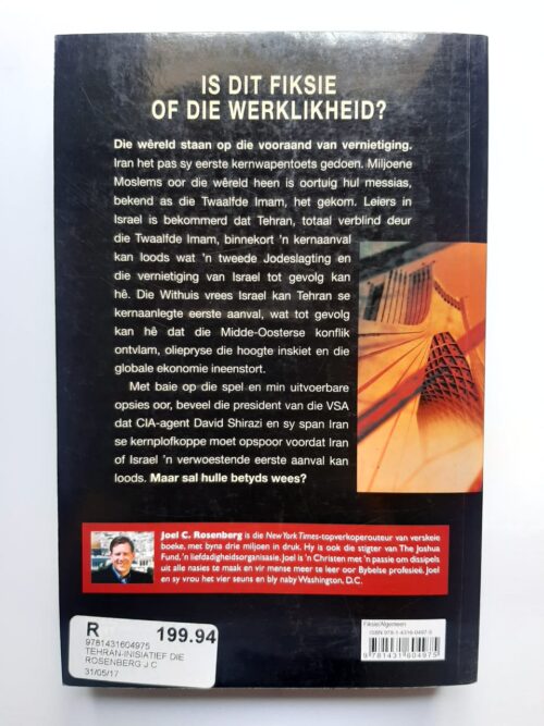 Die Tehran-Inisiatief – Joel C Rosenberg secondhand book