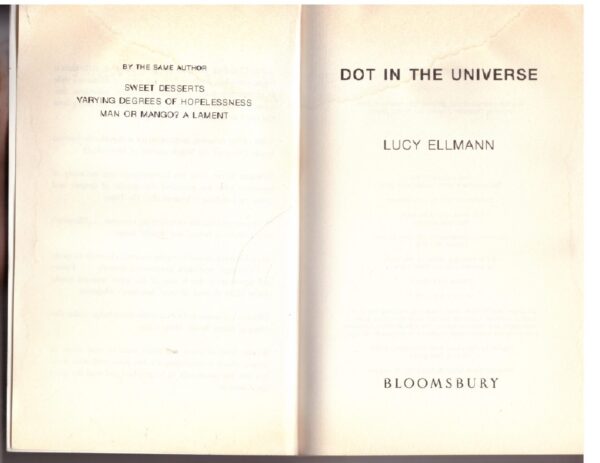 Dot in the Universe - Lucy Ellmann