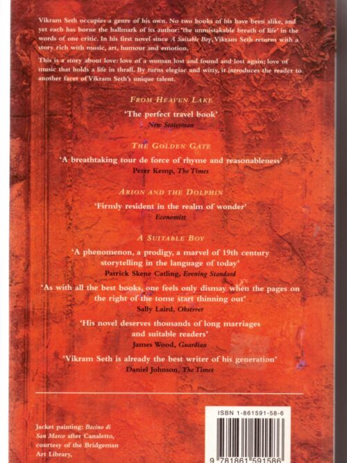 An Equal Music – Vikram Seth secondhand book