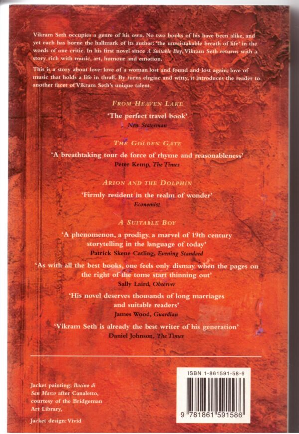 An Equal Music – Vikram Seth secondhand book