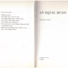 An Equal Music – Vikram Seth secondhand book