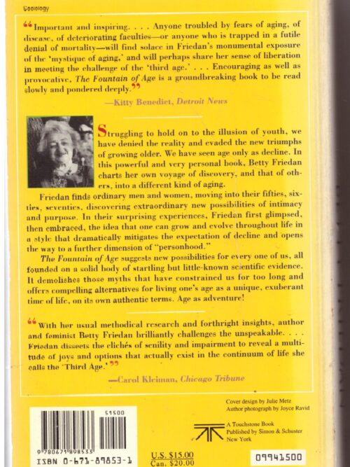 The Fountain of Age – Betty Friedan secondhand book