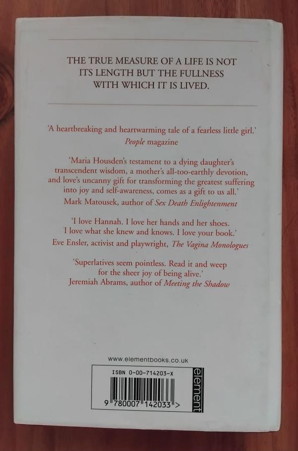 Hannah’s Gift – Maria Housden secondhand book