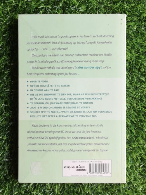 Kies sonder spyt – Anita van Niekerk secondhand book