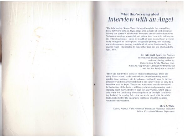 Interview with an Angel - Stevan J Thayer, ‎Linda Sue Nathanson