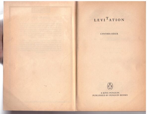 Levitation: Five Fictions – Cynthia Ozick secondhand book