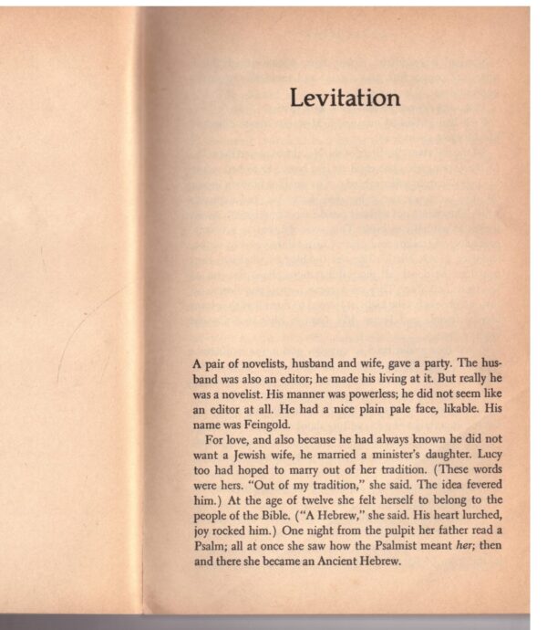 Levitation: Five Fictions – Cynthia Ozick secondhand book