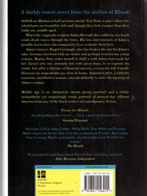 Middle Age: A Romance – Joyce Carol Oates secondhand book