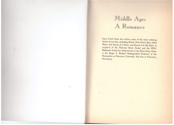 Middle Age: A Romance - Joyce Carol Oates