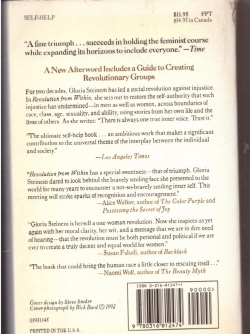 Revolution From Within – Gloria Steinem secondhand book