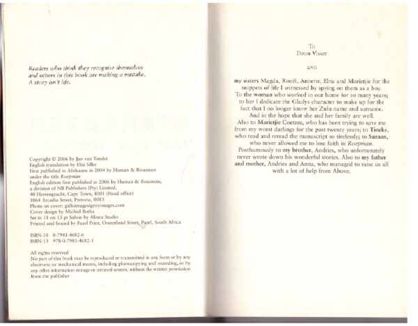 Stargazer – Jan van Tonder secondhand book