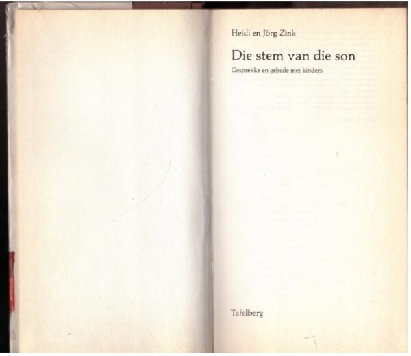 Die Stem van die Son – Heidi en Jorg Zink, Ferdinand Deist secondhand book