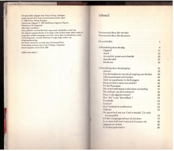 Die Stem van die Son – Heidi en Jorg Zink, Ferdinand Deist secondhand book