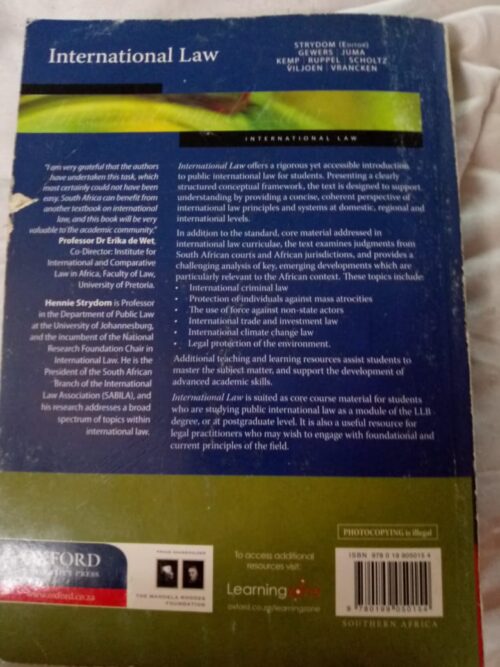 International Law – Oxford secondhand book