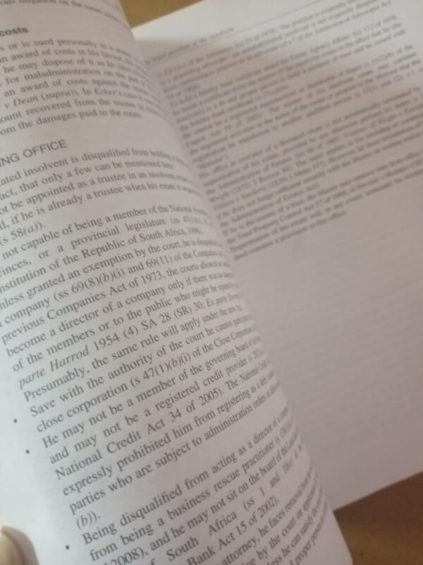 Hockly’s Insolvency Law – Sharrock, van der Linde, Smith secondhand book