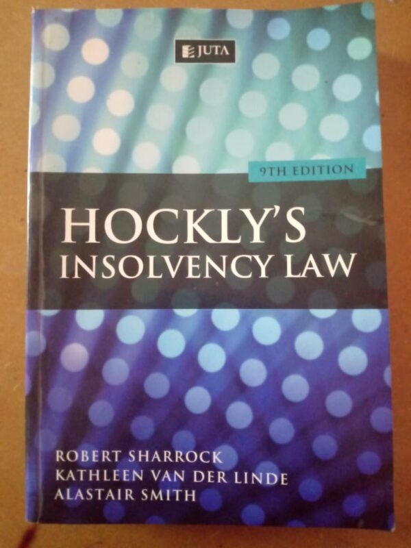 Hockly’s Insolvency Law – Sharrock, van der Linde, Smith secondhand book