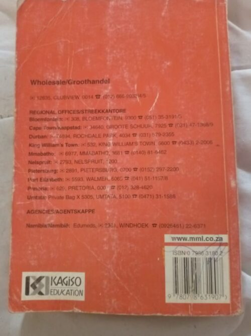 Accounting in Std 8 – Van Rensburg et al secondhand book