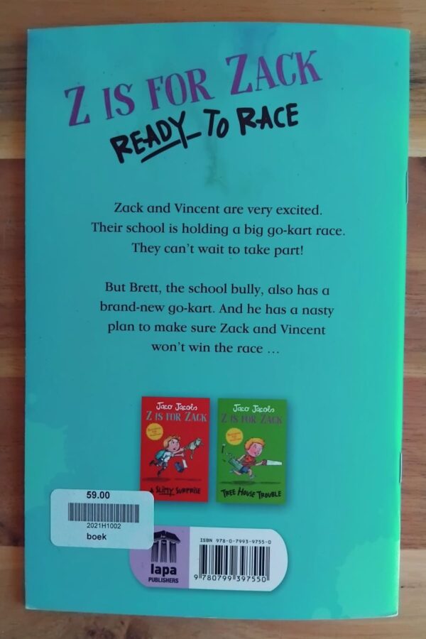 Z is for Zack: Ready to race - Jaco Jacobs