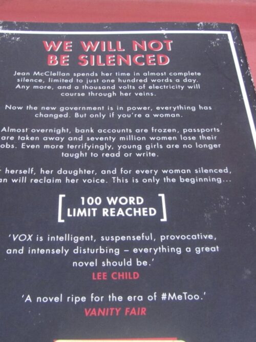 Vox – Christina Dalcher secondhand book