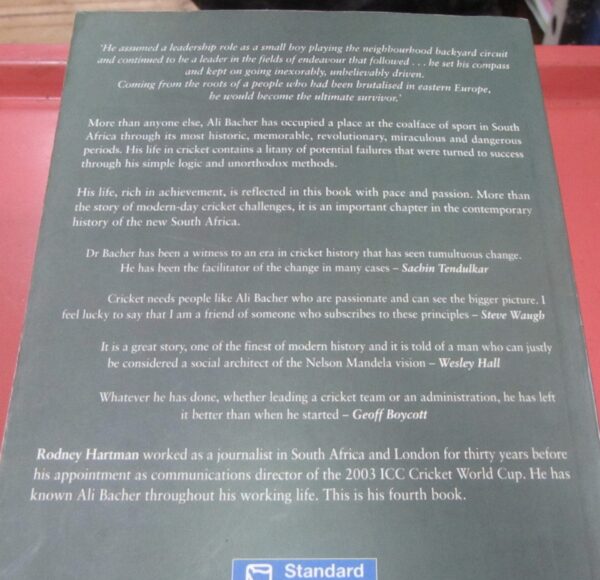 Ali – The Life of Ali Bacher – Rodney Hartman secondhand book