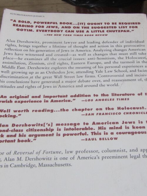 Chutzpah – Alan M Dershowitz secondhand book