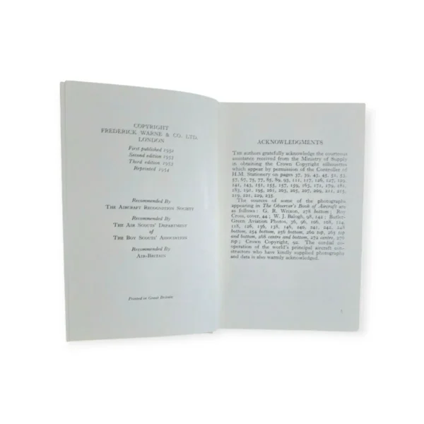 The Observer's Book Of Aircraft - Various