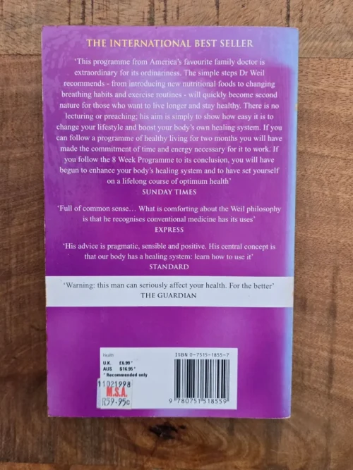 8 Weeks To Optimum Health – Andrew Weil secondhand book