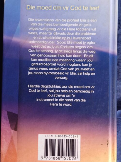 Die moed om vir God te leef – Machiel Odendaal secondhand book