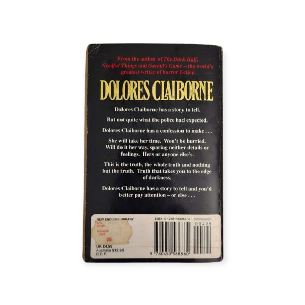 Dolores Claiborne – Stephen King secondhand book