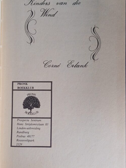 Kinders Van Die Wind – Corné Erlank secondhand book