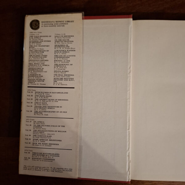 Through Matabeleland – JG Wood secondhand book