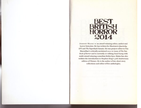Best British Horror 2014 - Johnny Mains