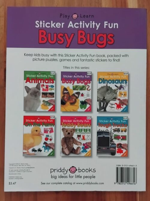 Busy Bugs Sticker Activity Fun secondhand book