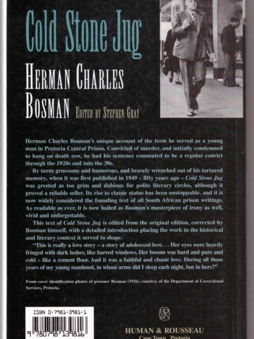 Cold Stone Jug – Herman Charles Bosman secondhand book