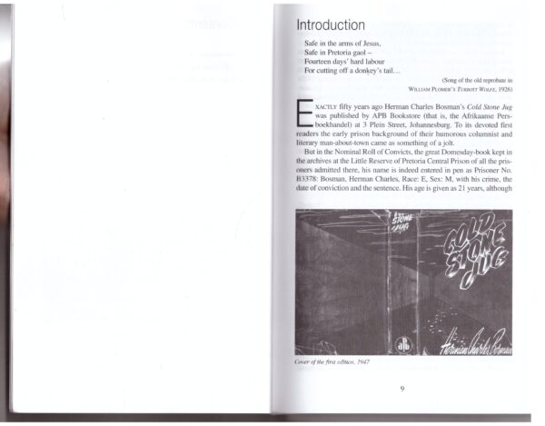 Cold Stone Jug – Herman Charles Bosman secondhand book