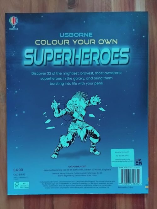 Colour Your Own Superheroes secondhand book