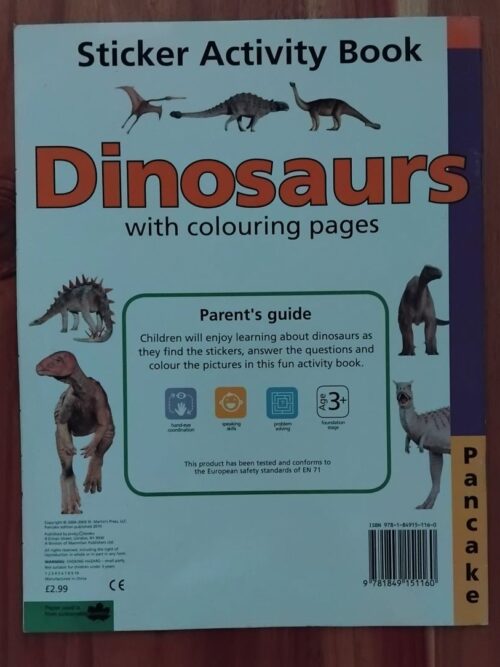Dinosaur Sticker Activity Book secondhand book