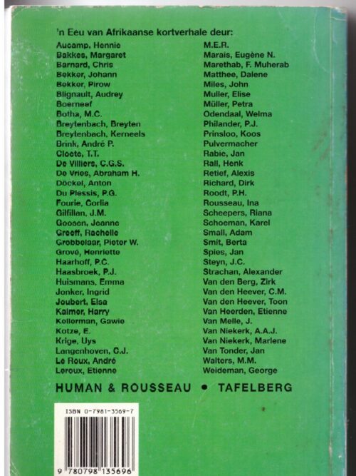 Eeu: Honderd Jaar Van Afrikaanse Kortverhale – Abraham H. De Vries secondhand book