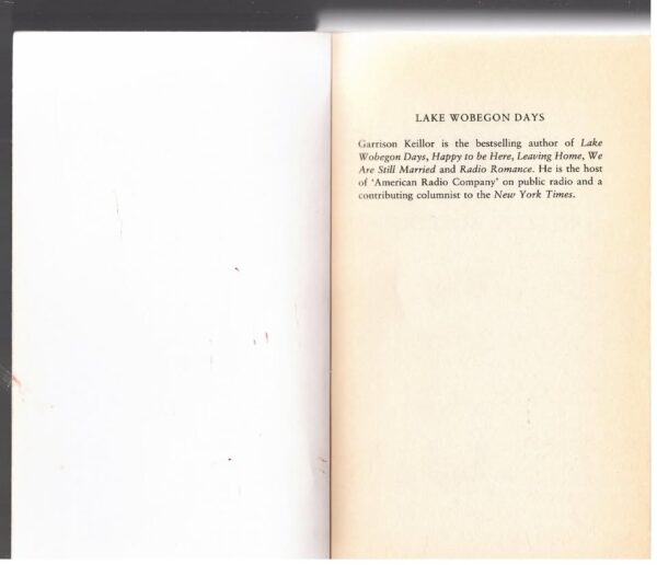 Lake Wobegon Days - Garrison Keillor