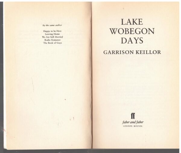 Lake Wobegon Days - Garrison Keillor