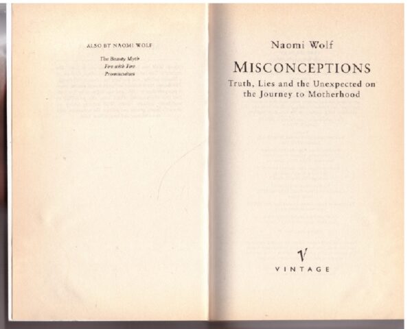 Misconceptions: Truth, Lies And The Unexpected On The Journey To Motherhood - Naomi Wolf